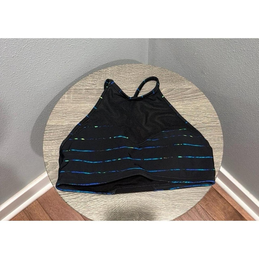 Athleta Swim Bikini High Neck Mesh Top Only Size Small